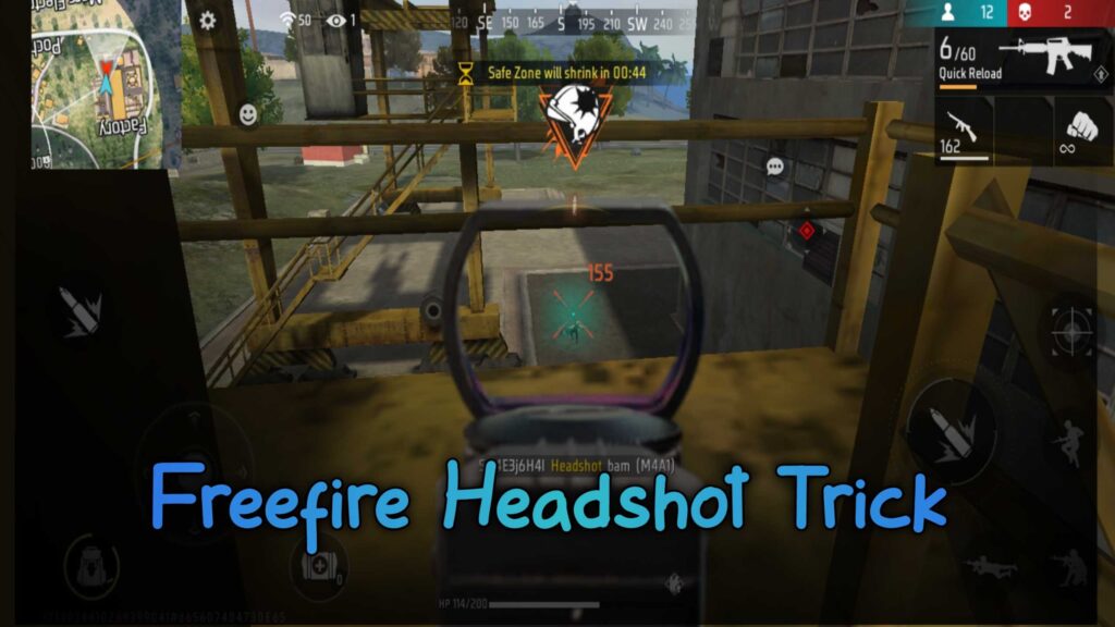 Free Fire headshot trick